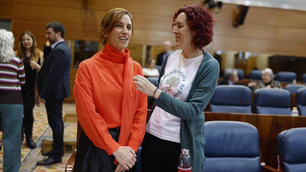 Mónica García en la Asamblea de Madrid.