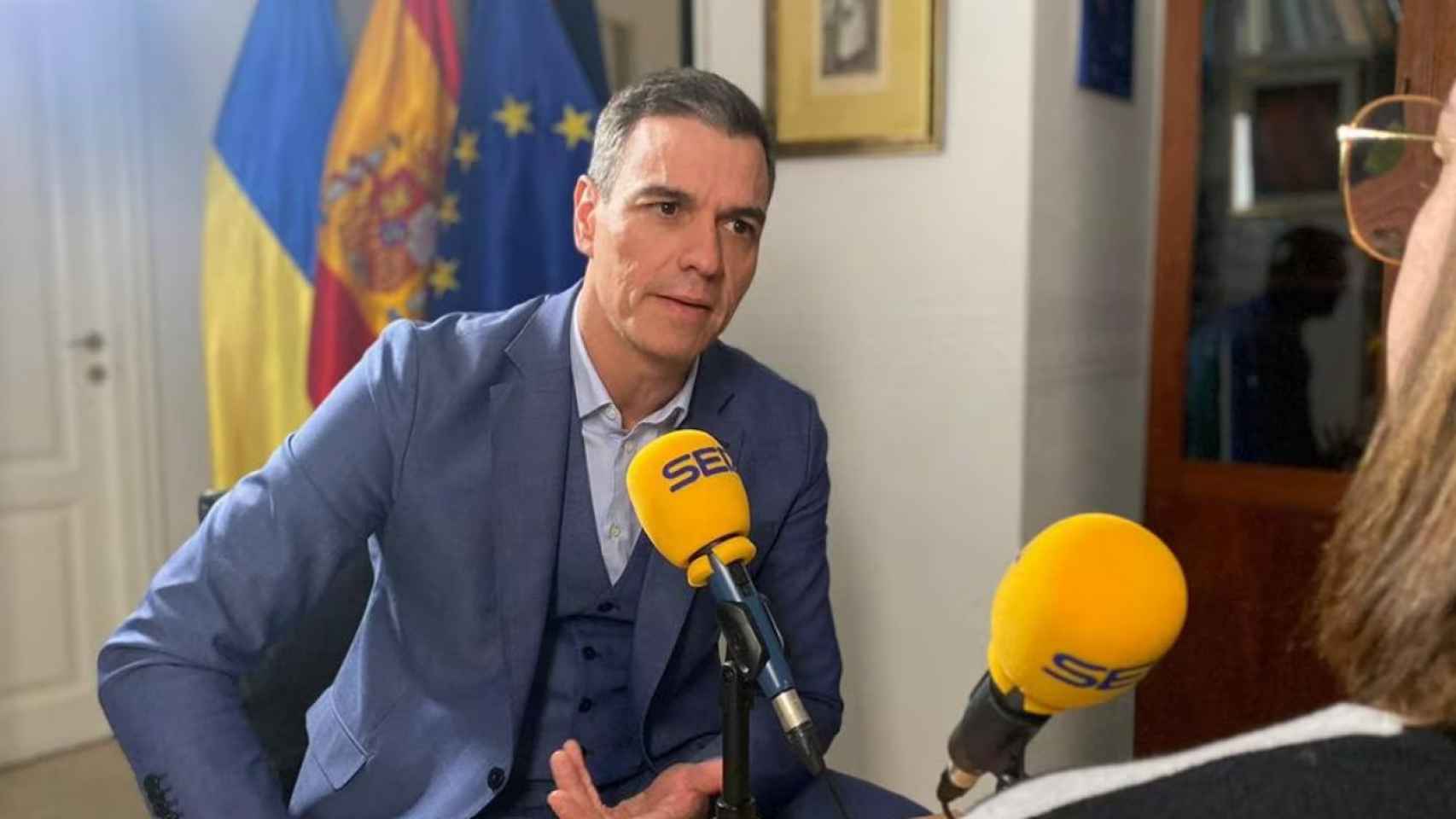 El presidente del Gobierno, Pedro Sánchez, este viernes en una entrevista en la SER.