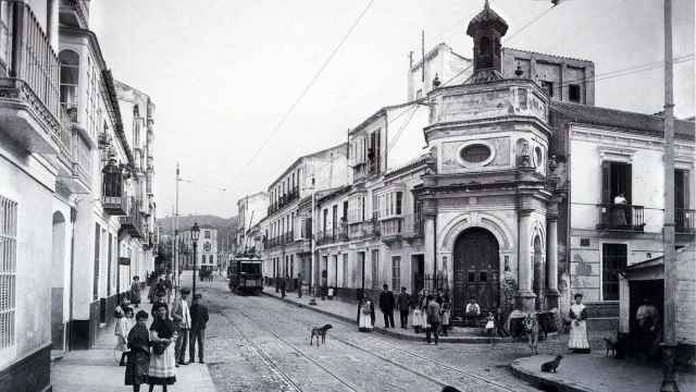 Una antigua imagen de la calle Victoria.