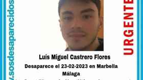 Buscan a Luis Miguel, un joven de 21 años desaparecido en Marbella (Málaga)