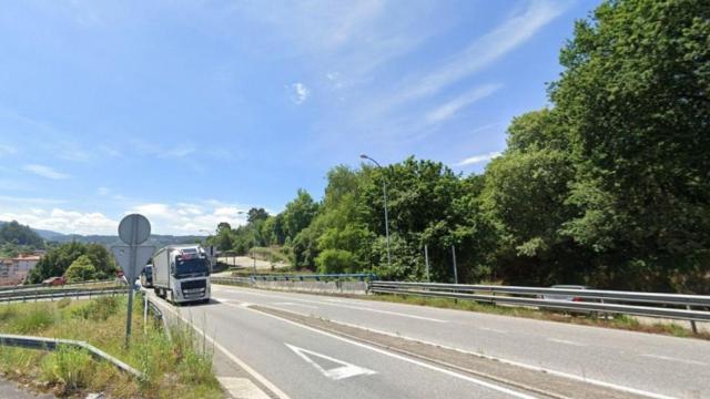 Carretera N-552 en Redondela (Pontevedra).