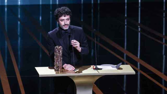 Sorogoyen recibiendo el César a mejor película extranjera. Foto: EFE/EPA/Teresa Suárez