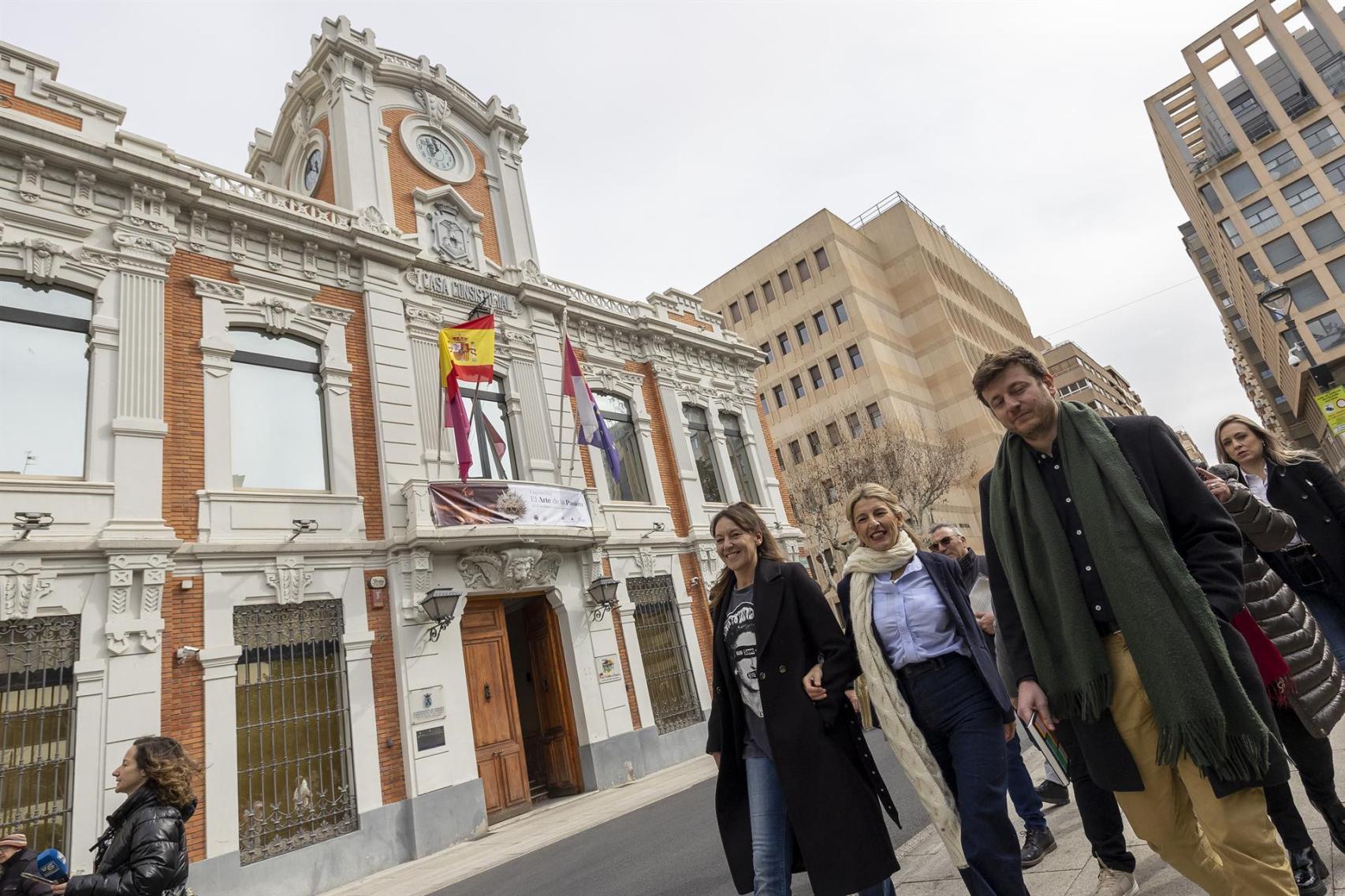 Yolanda Díaz en Albacete. Foto: Europa Press / Luis Vizcaíno.