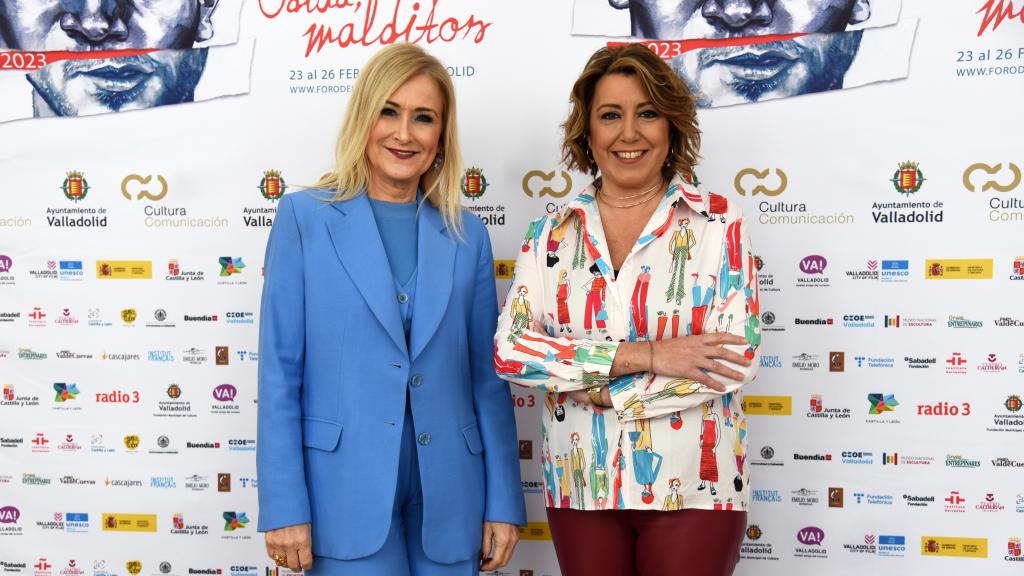 Cifuentes y Susana Díaz en la segunda jornada del VI Foro de la Cultura celebrado en Valladolid