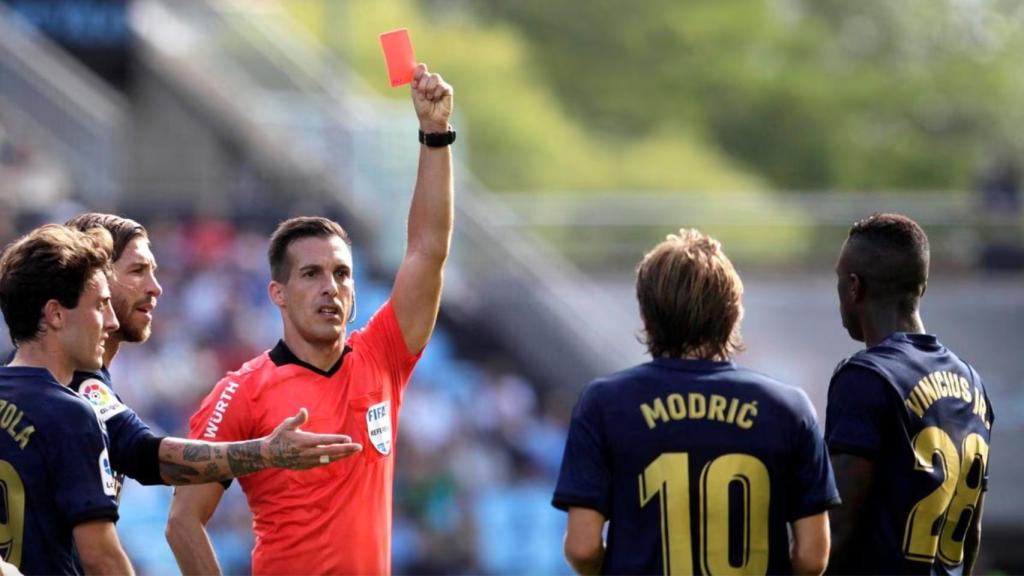 Xavier Estrada Fernández, durante un partido de Liga en 2019