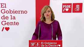 La ministra de Educación, Pilar Alegría, en un acto del PSOE.