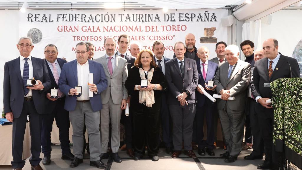 Los premiados por la Real Federación Taurina de España en la Gran Gala del Toreo