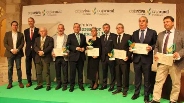 Imagen de archivo de los galardonados en los Premios Valores por Encima del Valor 2022 de Fundación Caja Rural.