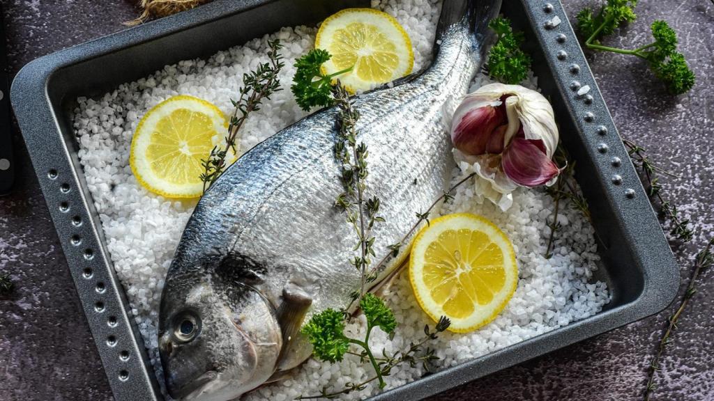 Pescado a la sal.