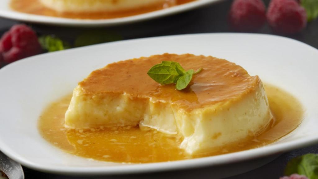 Receta de flan de leche condensada.