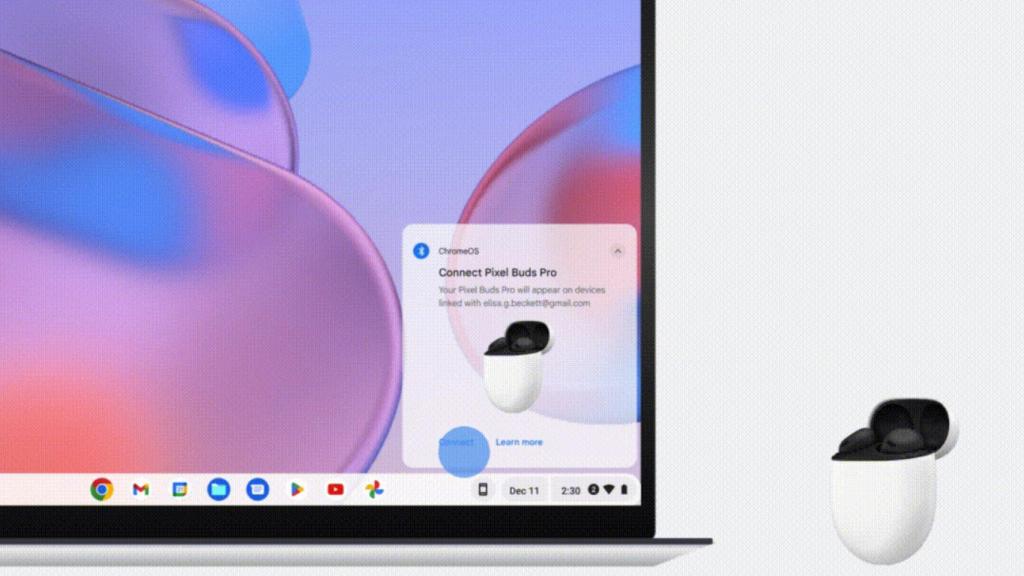 La tecnología Fast Pair llega a los Chromebooks