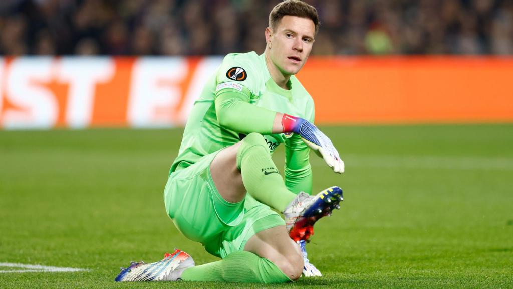 Marc-André Ter Stegen, en un partido del FC Barcelona de la temporada 2022/2023