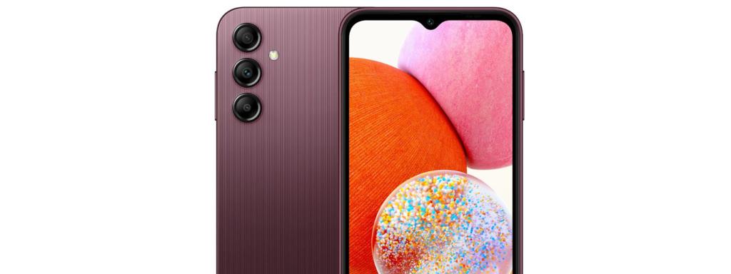 Samsung Galaxy A14 en rojo