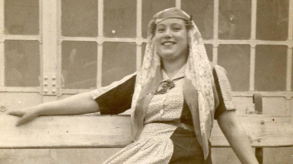 Nieves Torres en el sanatorio antituberculoso de Segovia, donde cumplía condena, en 1946. Foto: archivo personal de Nieves Torres