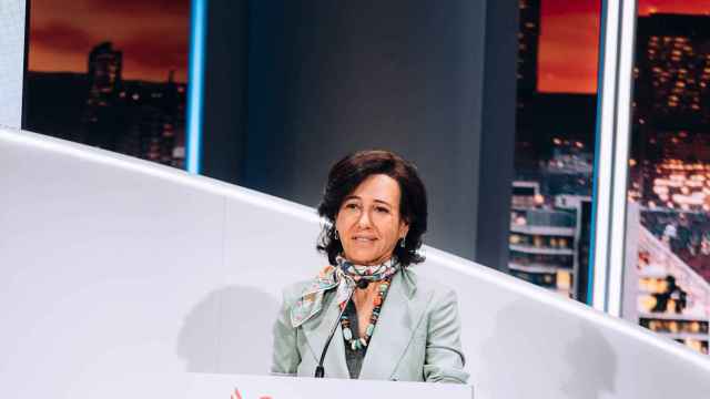 Ana Botín, presidenta de Santander, durante la presentación del nuevo plan estratégico en el Investor Day.