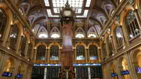 Vista interior del Palacio de la Bolsa de Madrid.