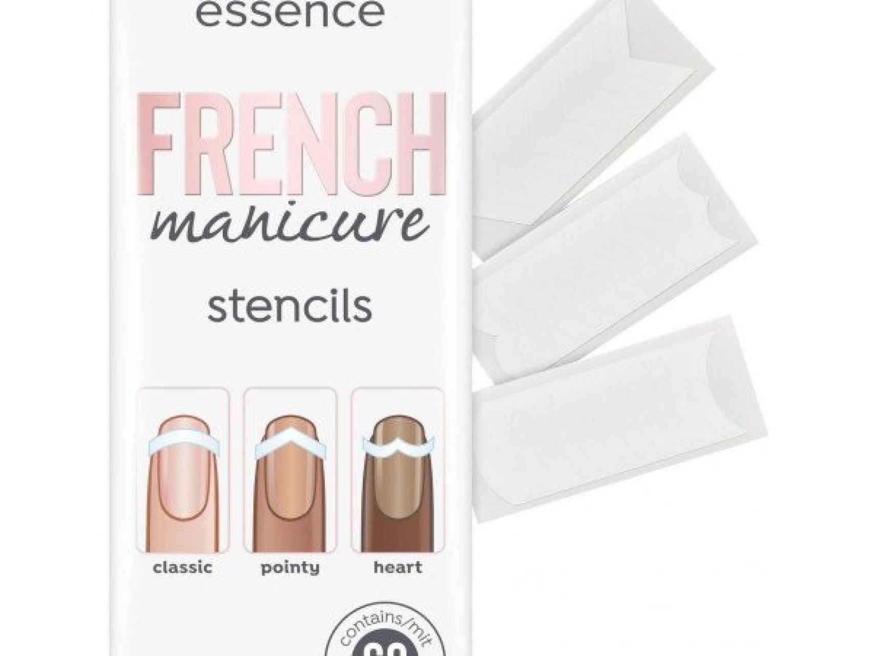 French manicure Stencils de Essence
