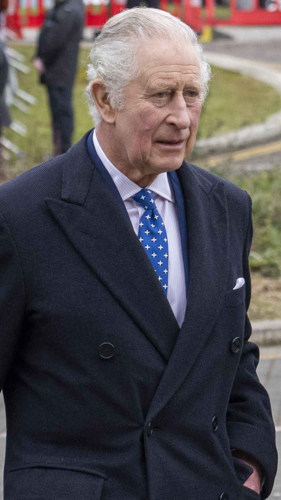 El rey Carlos III en Milton Keynes, este pasado mes de febrero.