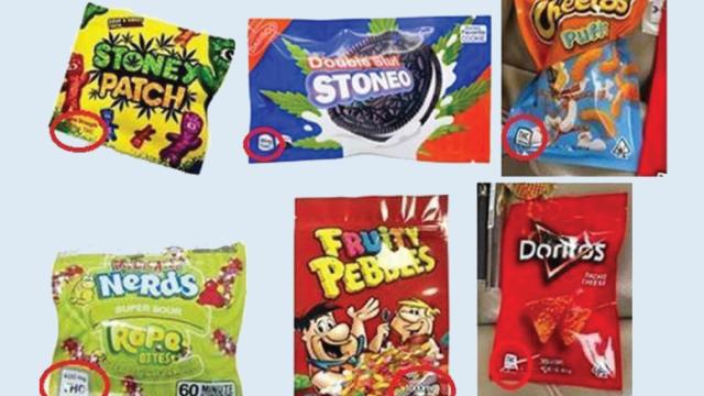 La imagen con snacks que subió a sus redes sociales la fiscal de Nueva York para alertar de este tipo de productos.