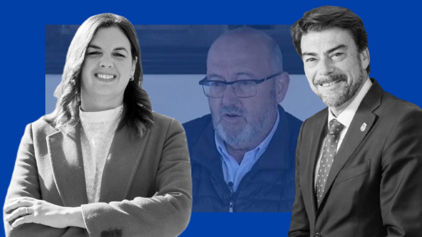 La vicealcaldesa de Valencia, Sandra Gómez(PSOE) y el alcalde de Alicante, Luis Barcala (PP).