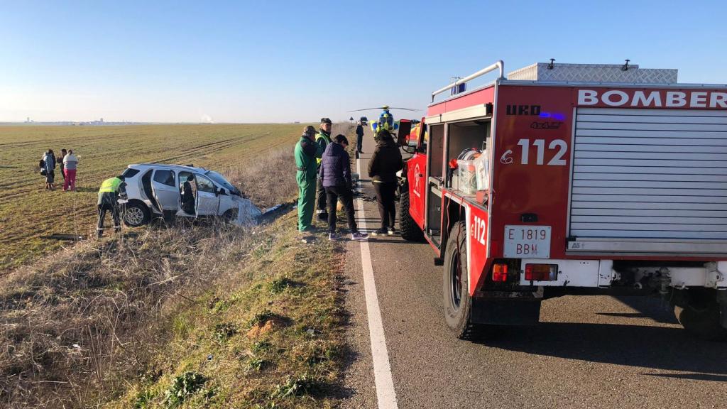 Imagen del accidente en la provincia de Zamora.