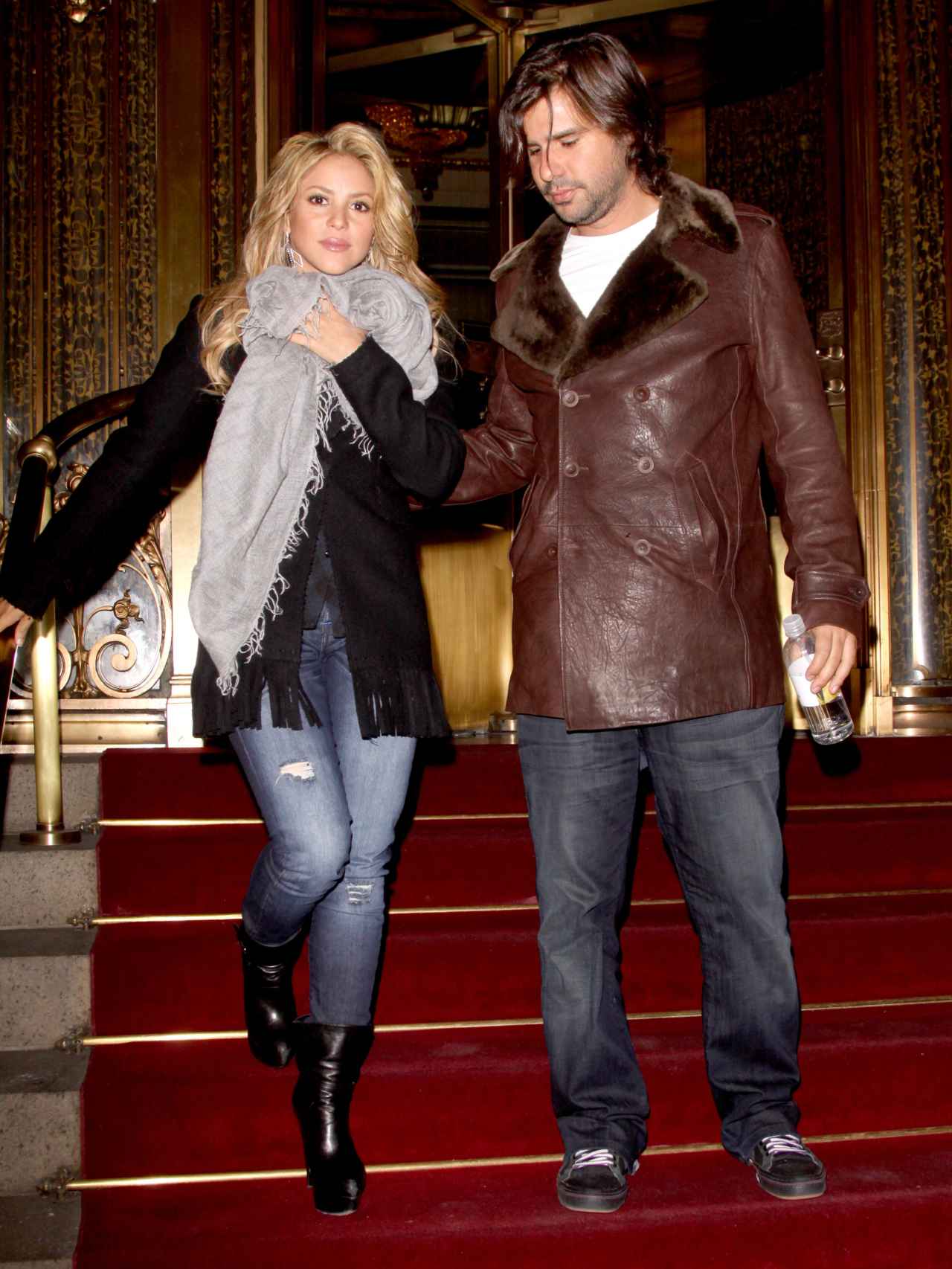 Shakira y Antonio de la Rúa en Nueva York.