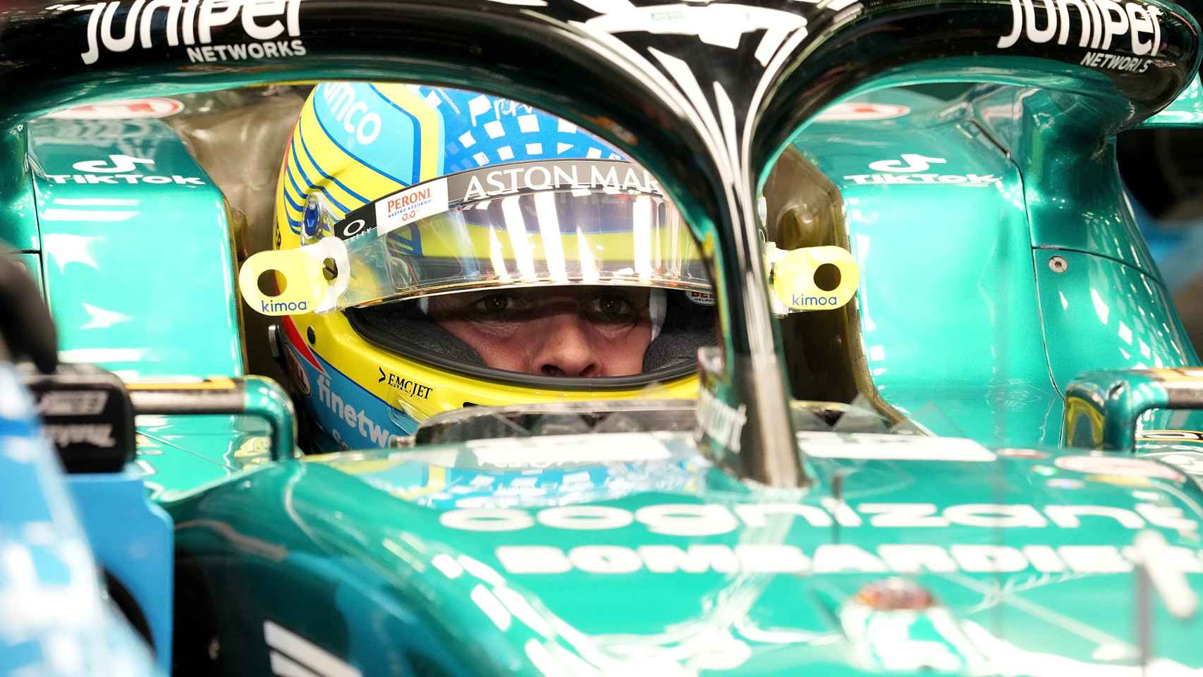 Fernando Alonso, con Aston Martin en 2023