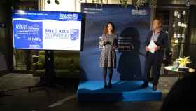 Laura Rodríguez, directora de MSC para España Laura Rodríguez, junto con el Embajador Azul periodista y bloguero de viajes Paco Nadal, fueron los encargados de presentar La Noche Azul.