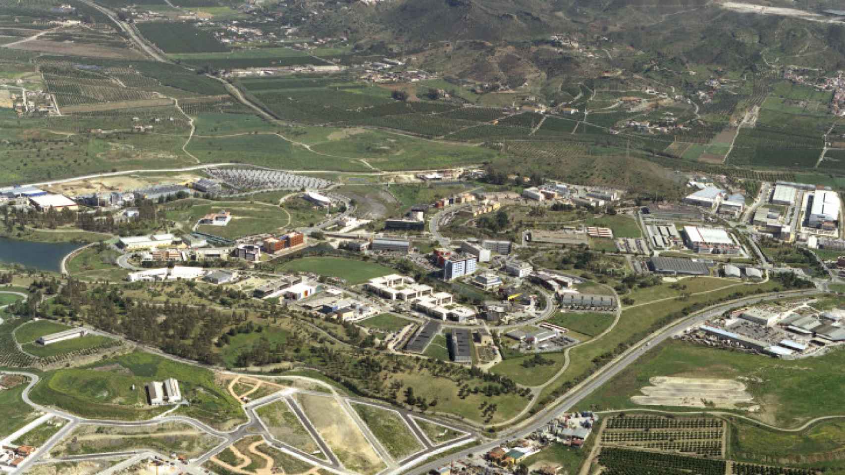 Vista aérea de Málaga TechPark.