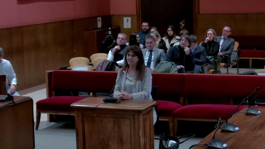 La expresidenta del Parlament de Cataluña, Laura Borràs, presta declaración en el  Tribunal Superior de Justicia de Cataluña el pasado lunes.