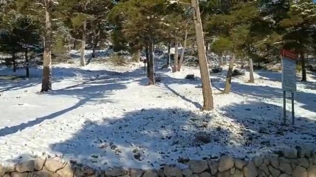 El vídeo del Balcón de Alicante lleno de nieve tras la helada de esta noche