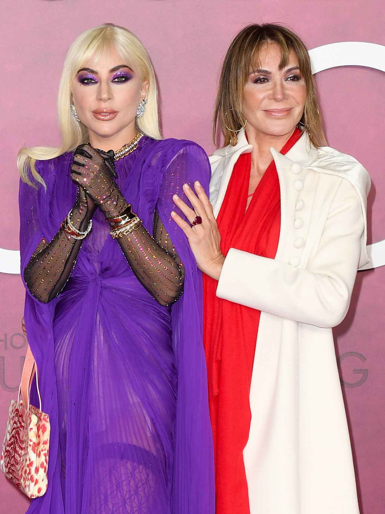 Lady Gaga y Giannina Facio, en la presentación de 'House of Gucci'.