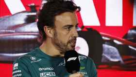 Fernando Alonso, en rueda de prensa del GP de Bahréin de la F1 2023