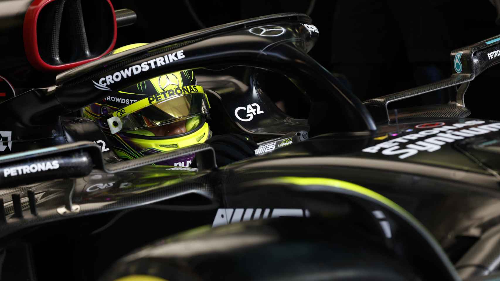 Lewis Hamilton, con Mercedes en la temporada 2023