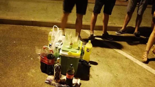 Botellón en El Puerto de Santa María.