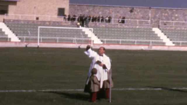 Bendición del estadio municipal del Salto del Caballo en Toledo el 25 de noviembre de 1973