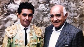 Jorge Manrique junto a su padre, el gran Amancio, en una de sus tardes en Valladolid