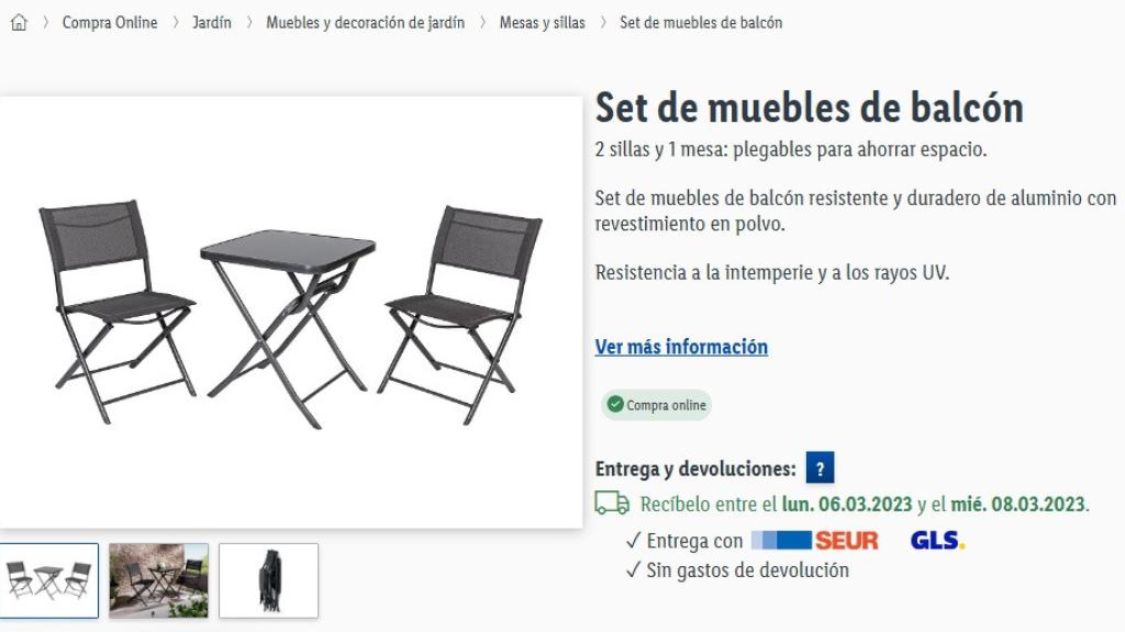 Set de muebles.