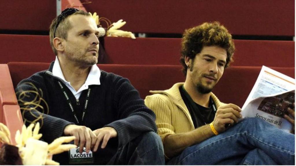 Miguel Bosé y Nacho Palau en una imagen tomada en 2004.