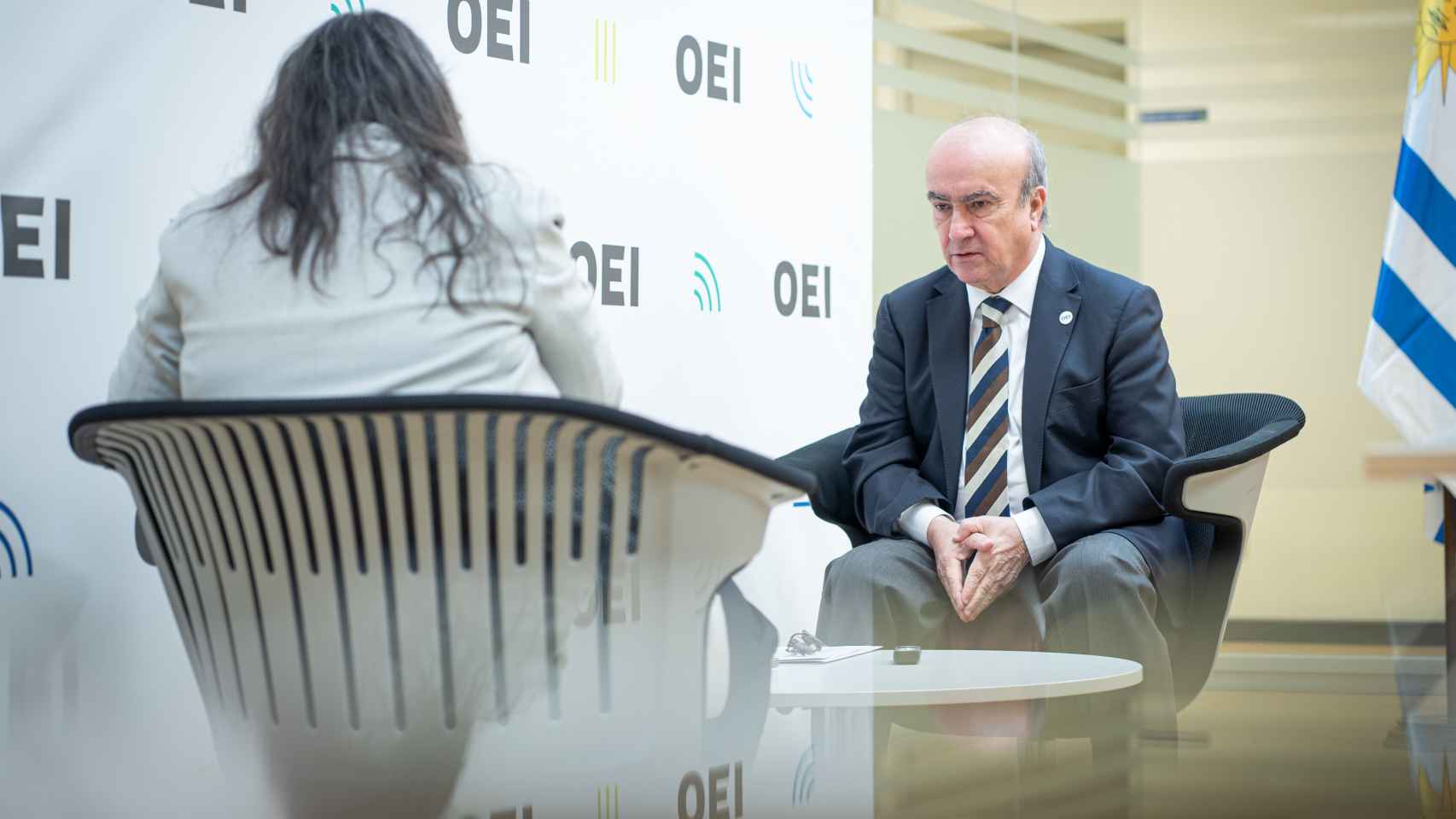 Mariano Jabonero durante la entrevista con Enclave ODS
