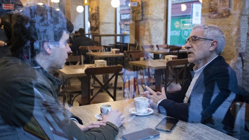 Gaspar Llamazares, este jueves en Madrid, durante su entrevista con EL ESPAÑOL.