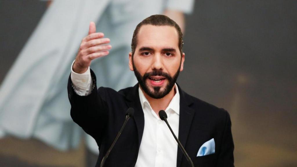 Nayib Bukele, durante una rueda de prensa de 2020 en El Salvador.