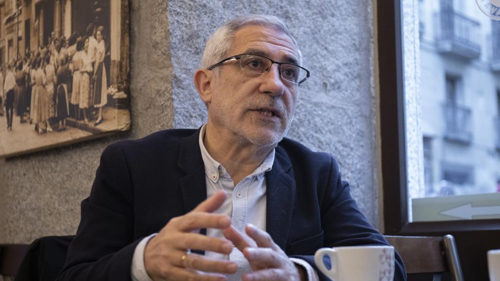 Gaspar Llamazares durante su entrevista con EL ESPAÑOL, este jueves.