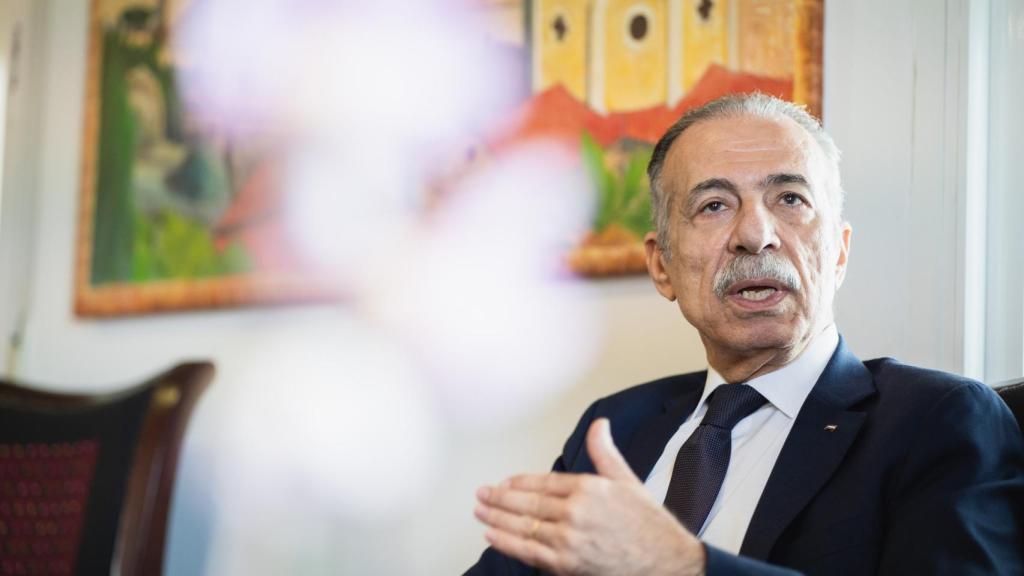Husni Abdel Wahed, embajador de la Autoridad Palestina en España, durante su entrevista con El Español.