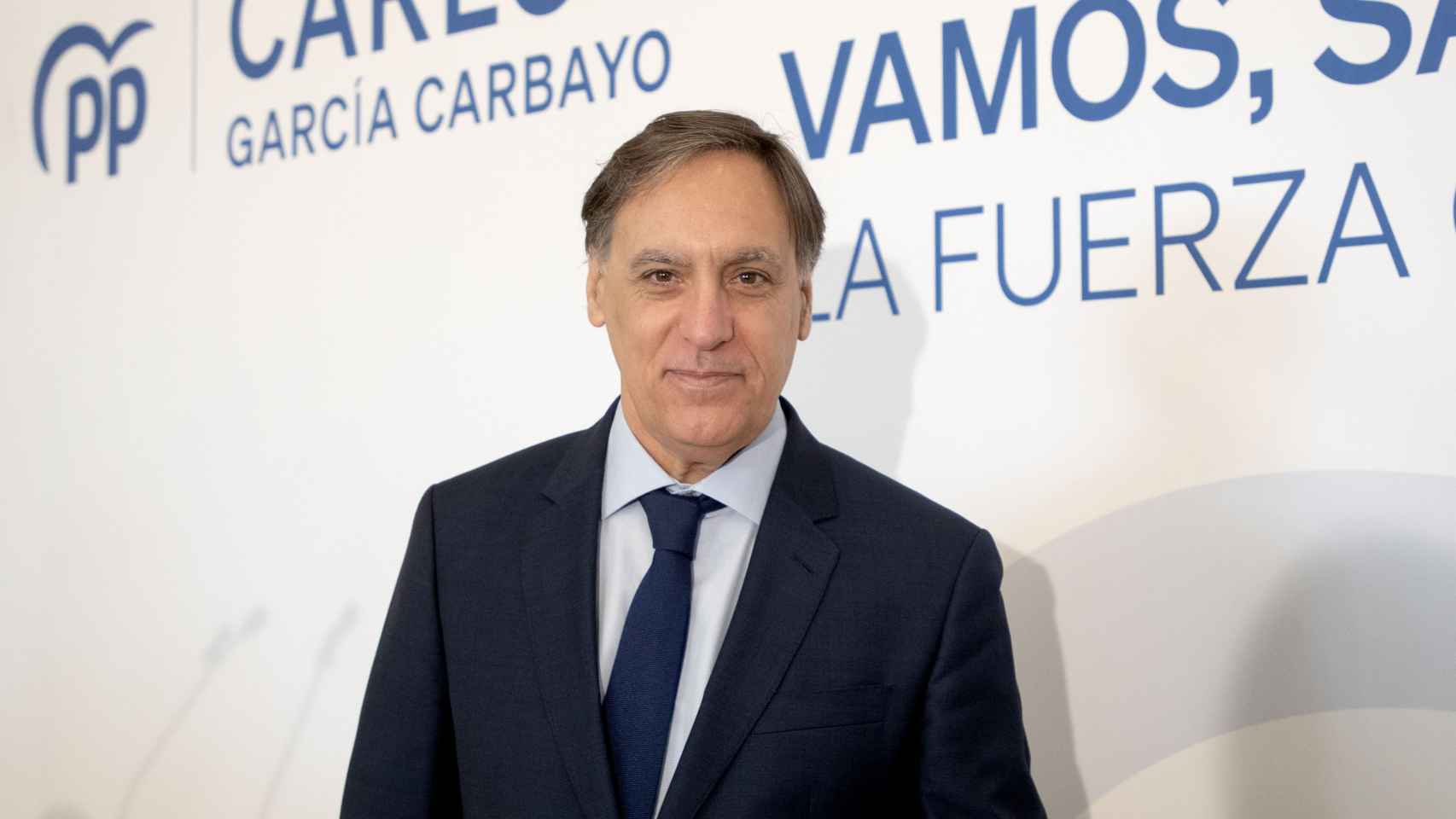 Carlos García Carbayo durante su acto para presentar su precandidatura a la Presidencia del Partido Popular de Salamanca.