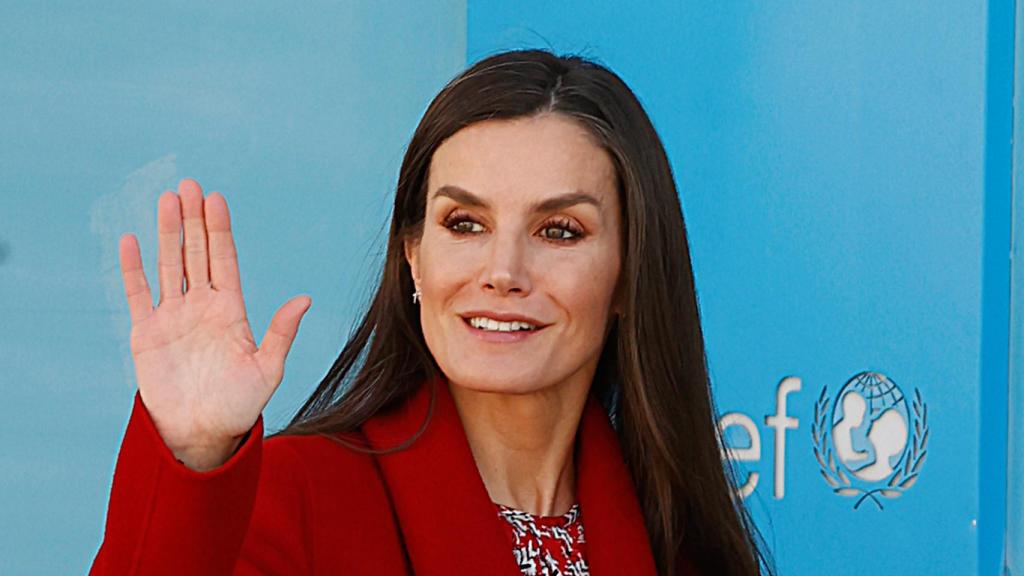 La reina Letizia, este viernes 3 de marzo, en su reunión con la Fundación UNICEF.