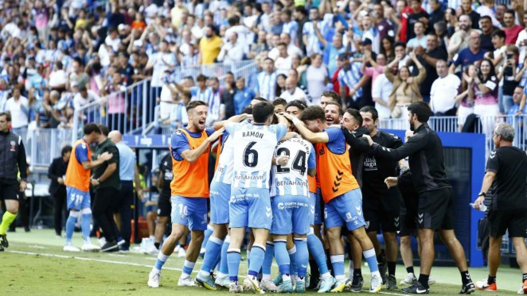 Un partido del Málaga.