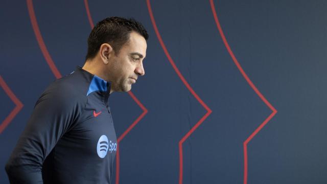 Xavi Hernández, en rueda de prensa