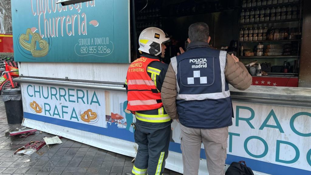 El quiosco calcinado estaba en el distrito de Moncloa-Aravaca