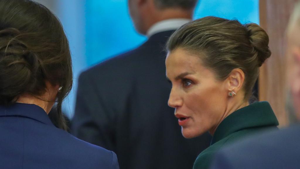 La reina Letizia durante su viaje a Croacia.